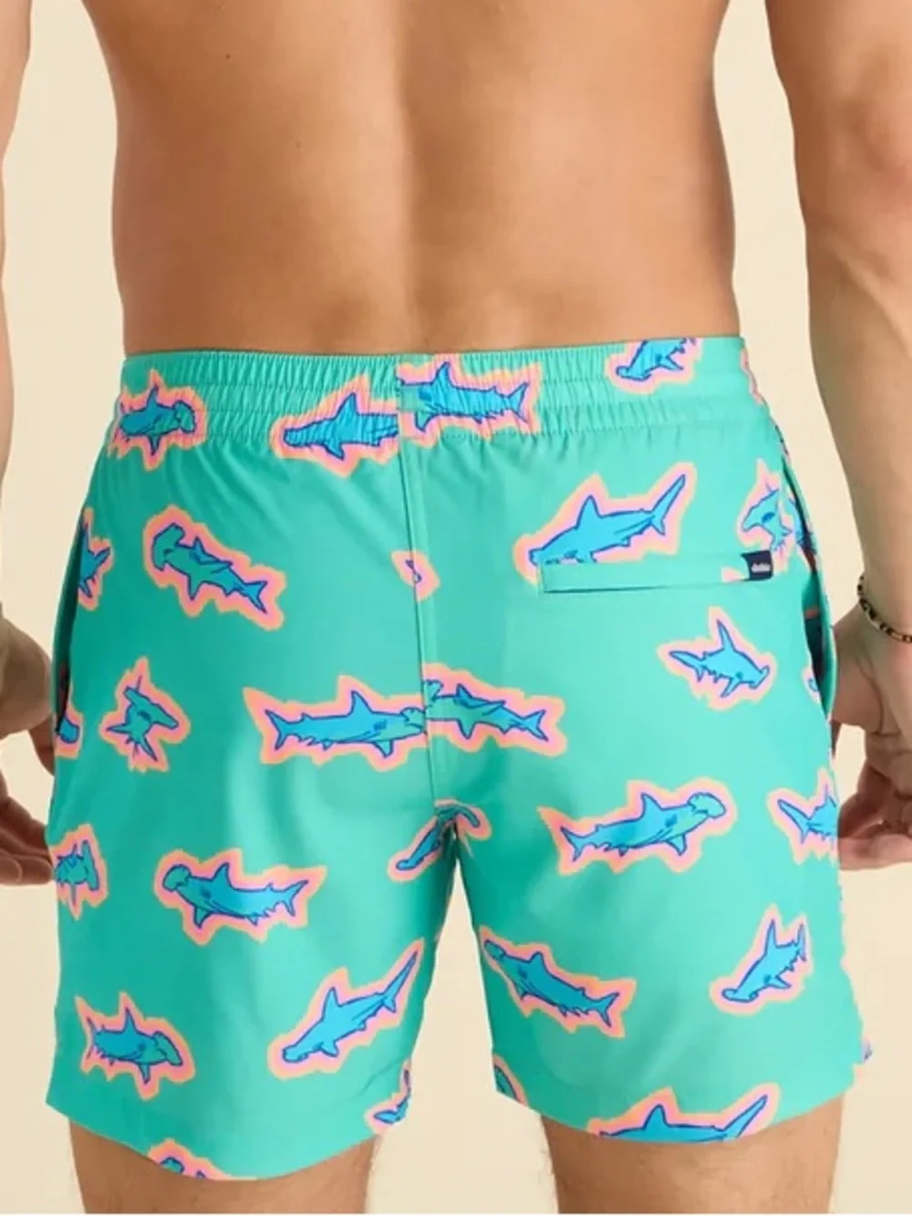 Chubbies Classic Swim Trunk The Apex Swimmers Teal Sharks